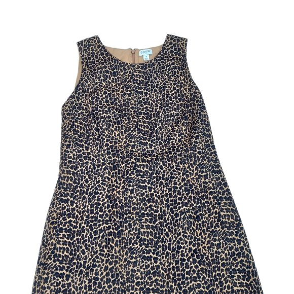 J.CREW Sleeveless Leopard Sheath Dress size 4 - Picture 7 of 14